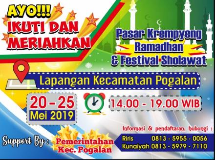 PASAR KREMPYENG RAMADHAN  & FESTIVAL SHOLAWAT_1440 H/2019